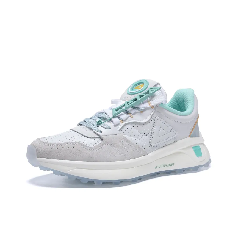 PEAK Flick 70s Low Top Sports Casual Shoes Men's White Pink Green-3