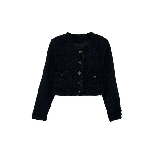 Icicofficial Cropped Coats Women's Black [Coats]