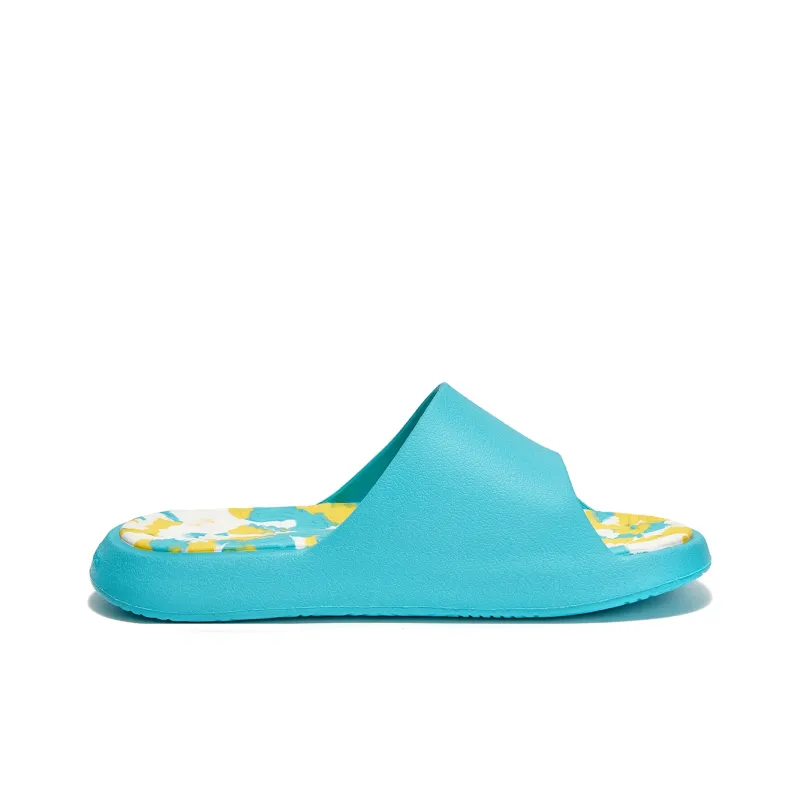 PEAK State Pole Guochuang Slippers EVA Totem Graffiti Slip-Resistant Odor-Resistant Slide Slippers Unisex Aurora Blue-1