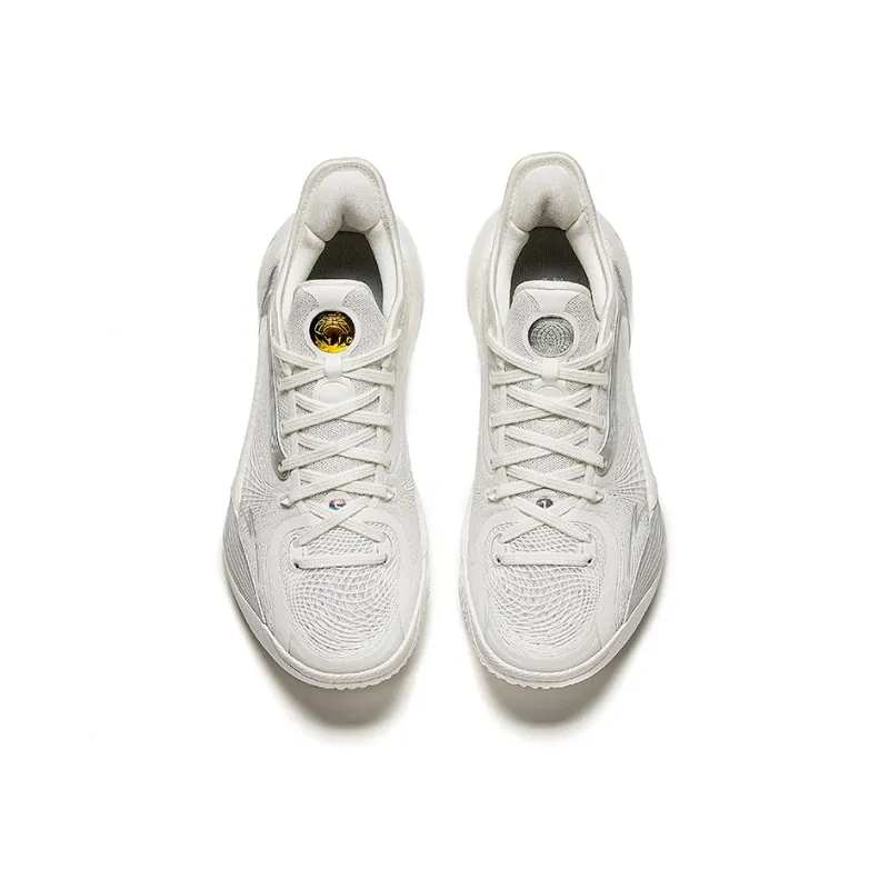 Anta Three Points Of Rain 2 Generations Wang Siyu PE Cushioned Slip Resistant Low Top Basketball Shoes Women's White-2