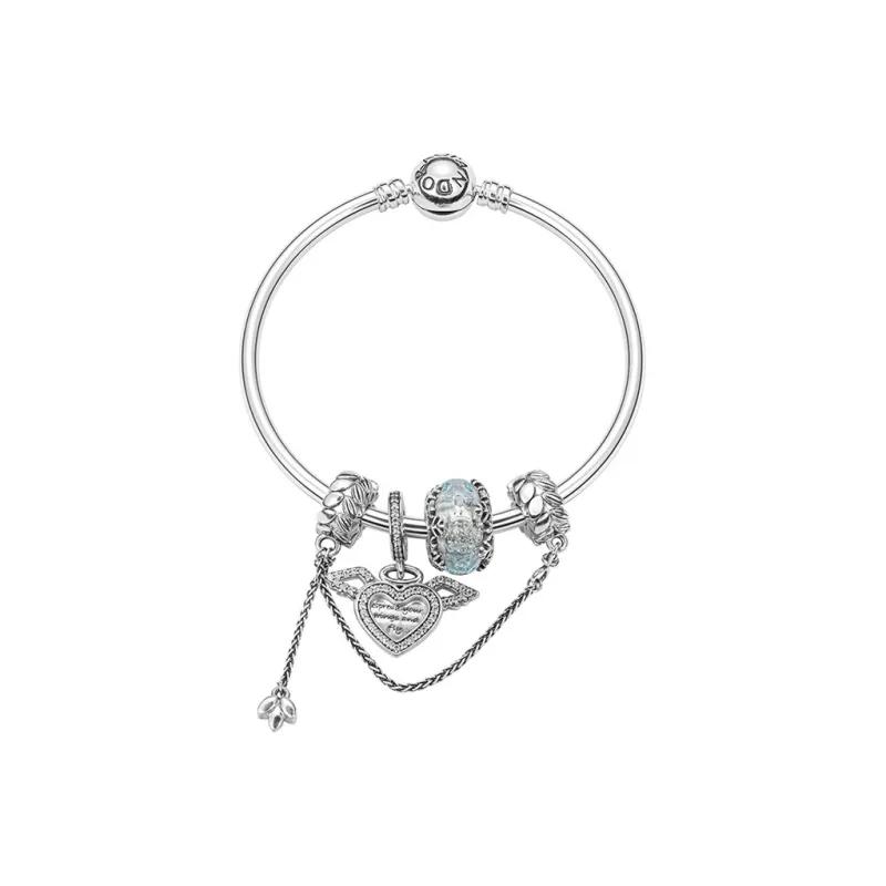 Pandora 925 Sterling Silver Bangles Women's Silver-1