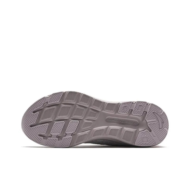 Anta Cloud Journey Anti Slip Wear Resistant Low Top Running Shoes Women's Silver Gray-4
