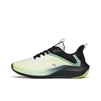 Anta DuCi1 Anti Slip And Wear Resistant Breathable Low Top Sprint Running Shoes Men's White Green Black