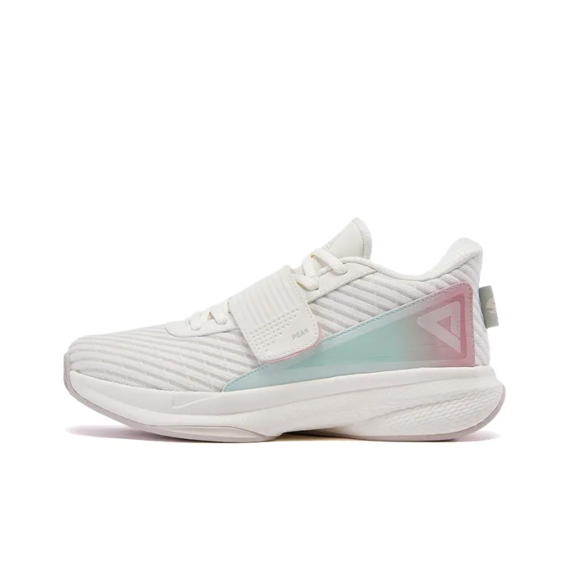 PEAK Spirit Snake Anti Slip Wear Resistant Low Top Basketball Shoes Men's White-0