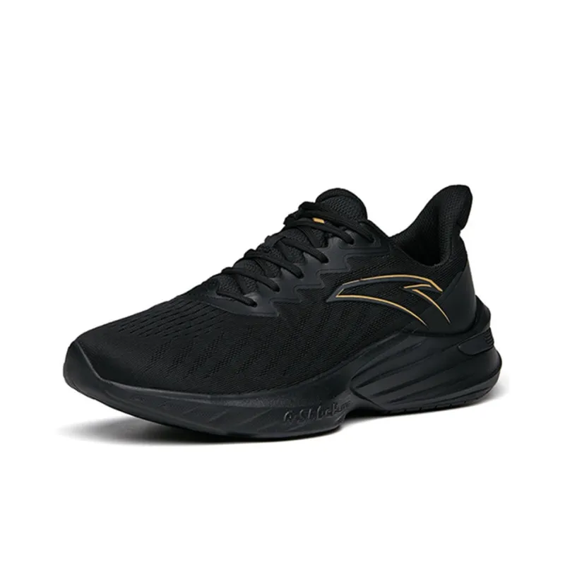 Anta DuCi1 Cushioning, Slip Resistant, Abrasion Resistant, Breathable Low Top Running Shoes Men's Black-2
