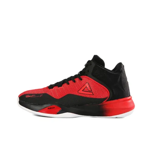 PEAK Tony Parker 1 Basketball Shoes Men Mid-Top Pickle Red