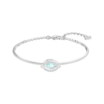 Swarovski Rhodium Plated Bangles Women's Silver