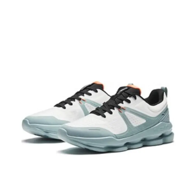 Anta Divine Pro Anti-Slip Wear-Resistant Low-Top Running Shoes Men's Papyrus White Fish Eye Green Black-2