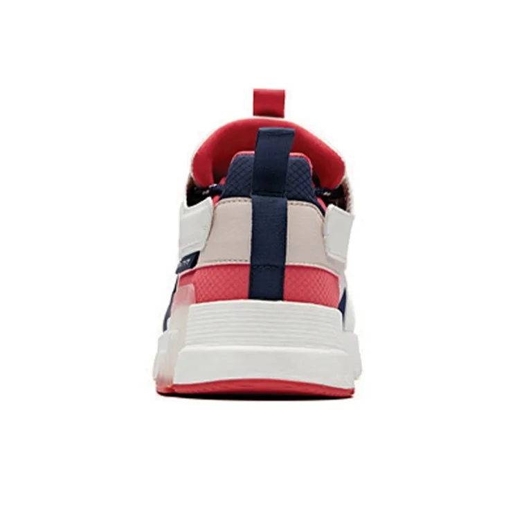 ANTA Rubik's Cube Casual Shoes Women's Low Top White/Blue/Red-3