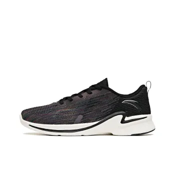 Anta Hydrogen Run II Cushioning Anti Slip Wear Resistant Breathability Low Top Running Shoes Women's Black Multicolor