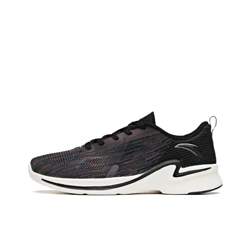 Anta Hydrogen Run II Cushioning Anti-Slip Wear-Resistant Breathability Low-Top Running Shoes Women's Black Multicolor
