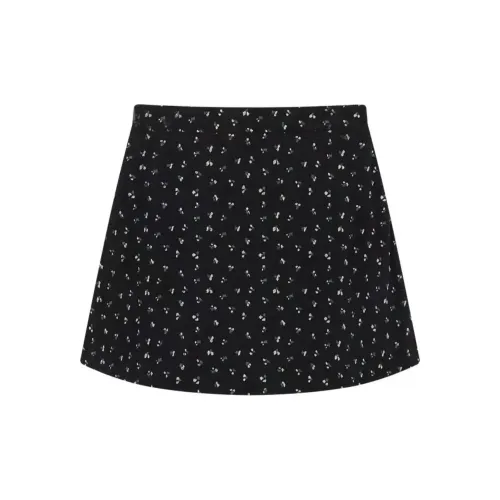 XUANSHU Casual Short Skirts Women's Black