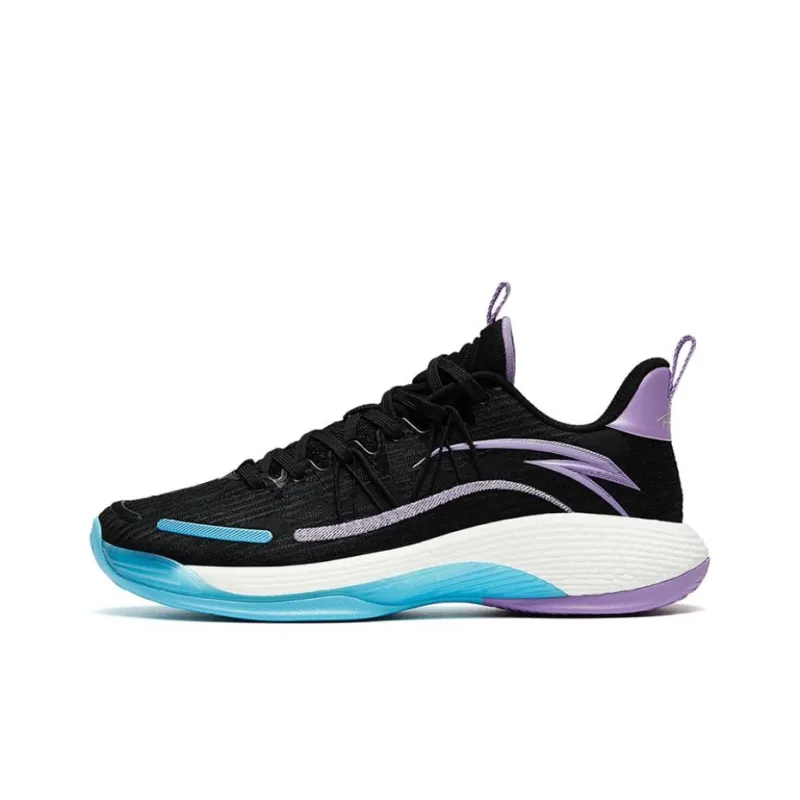 Anta Skyline Team Cushioning Anti-Slip And Wear-Resistant Low-Top Team Performance Basketball Shoes Lotus Purple-0
