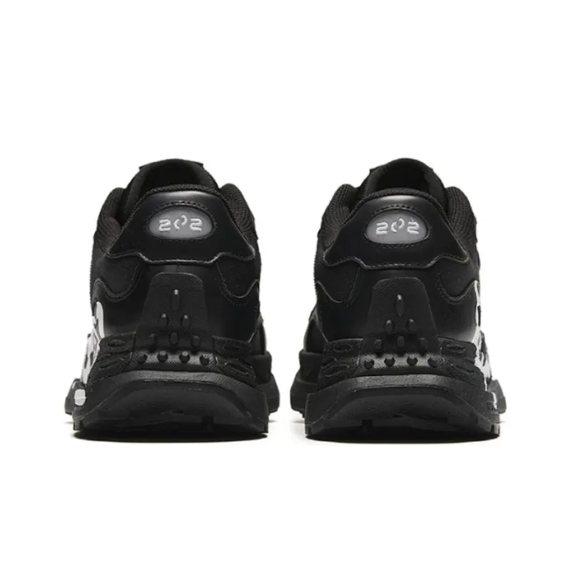 Anta Anti Slip Wear Resistant Low Top Running Shoes Men's Black-4