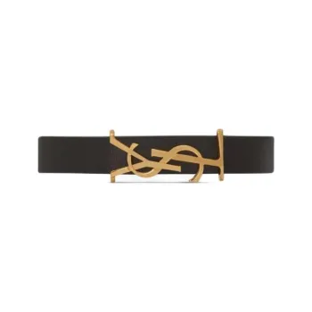 SAINT LAURENT Cassandre Logo Plaque Bracelet