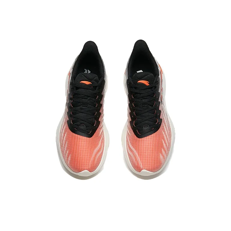 Anta DuCi1 Durable Breathable Low Top Running Shoes Men's White Orange Black-2