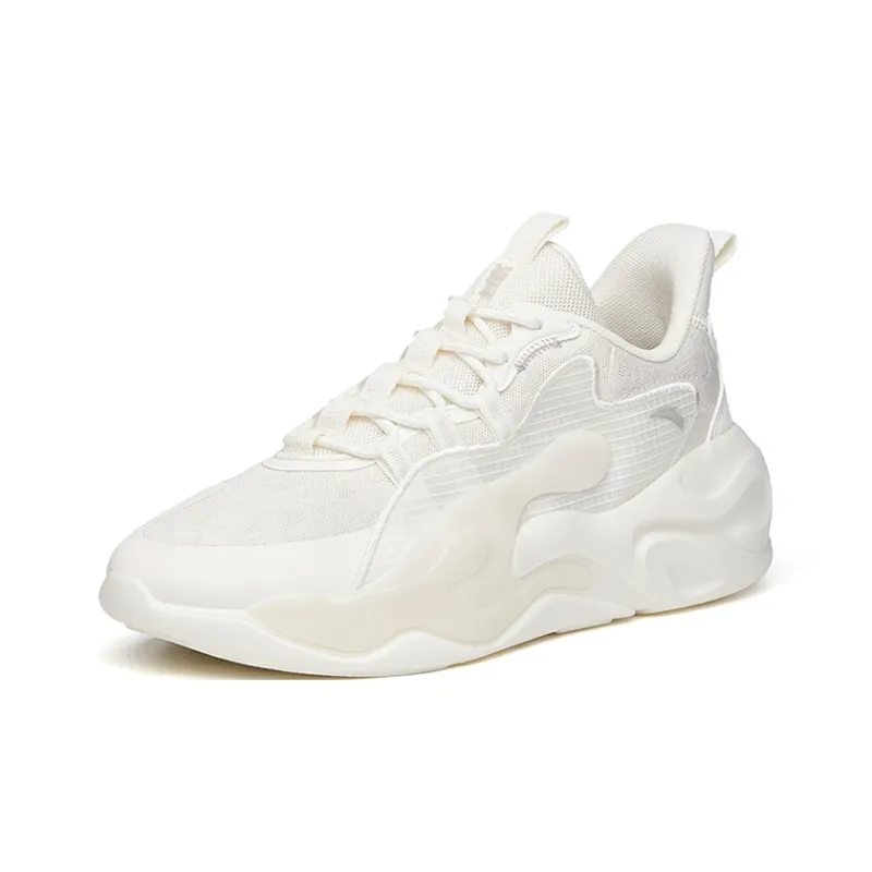 Anta Chao Bai 2.0 Anti Slip Wear Resistant Low Top Casual Shoes Men's White-1