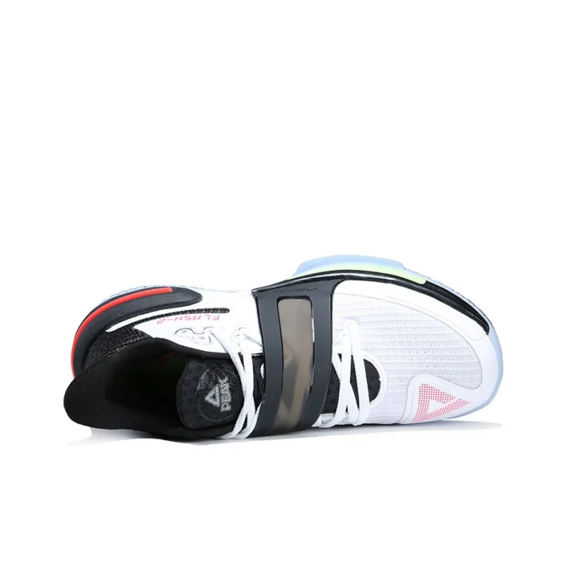 PEAK Taichi Flash 2nd Generation Cushioning Anti-Slip And Wear-Resistant Low-Top Basketball Shoes White Black-3