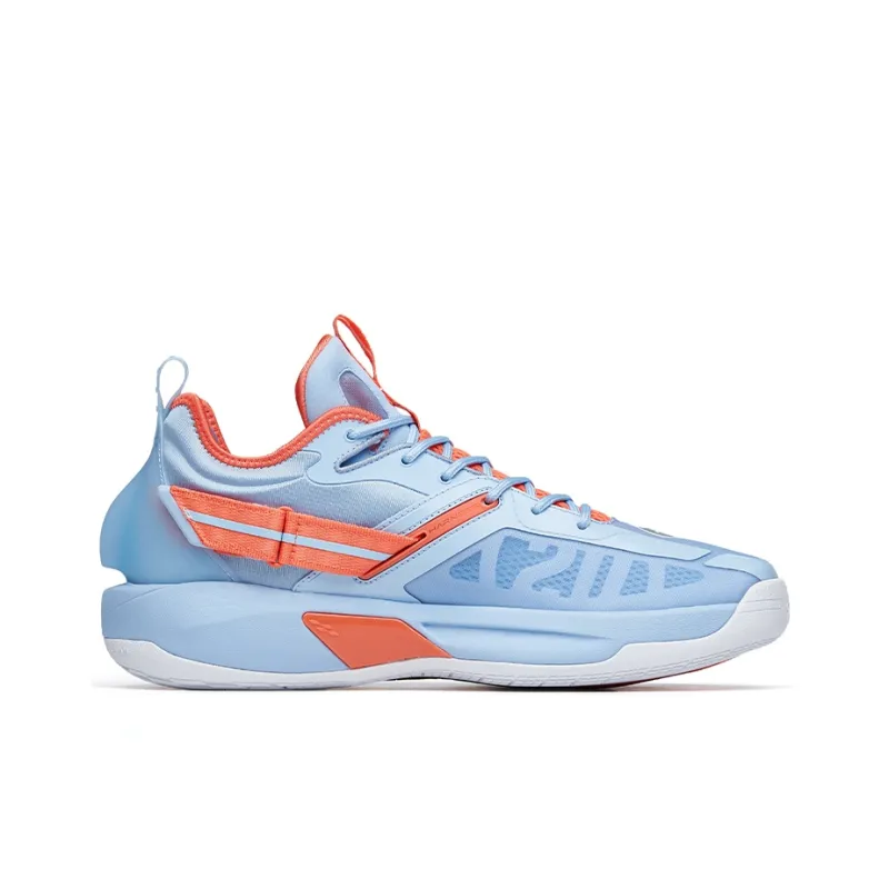 ANTA GH3 Basketball Shoes Men Low Top Blue/Orange-1