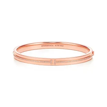 TIFFANY & CO. T Bangles Women's Rose Gold