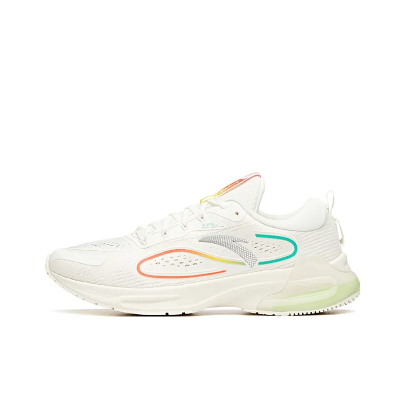 Anta Tron 1.0 Running Collection Low Top Running Shoes Men's Ivory White-0
