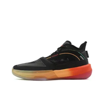 PEAK State Extremely Large Triangle 1.0 Wear Resistant Low Top Basketball Shoes Men's Black Orange