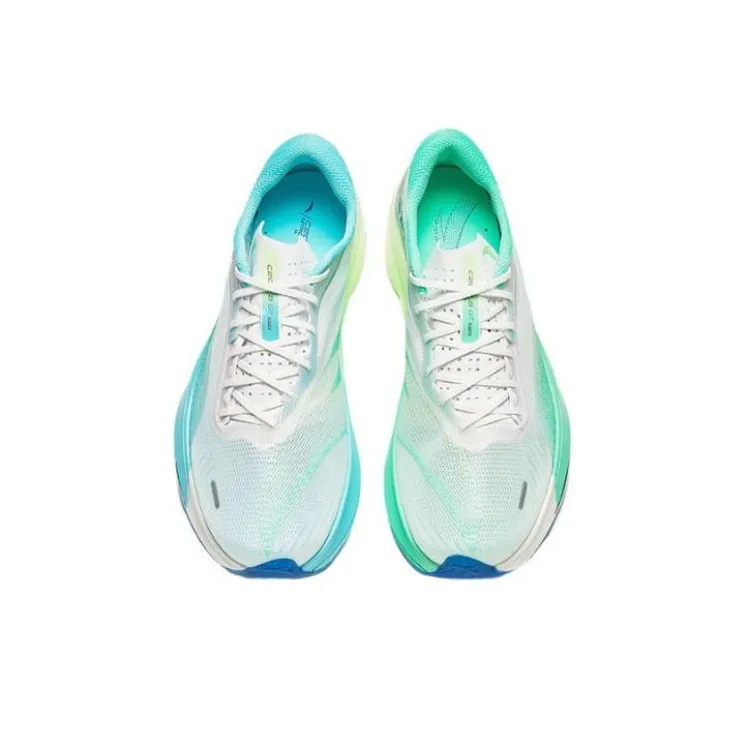 Anta C202 5 GT Cushioning Wear Resistant Low Top Marathon Running Shoes Men's White Green-3