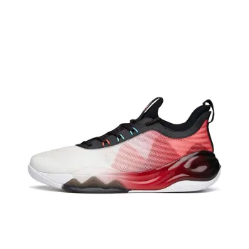 Anta KT6 Low Cushioning Anti Slip And Wear Resistant Low Top Basketball Shoes White Red