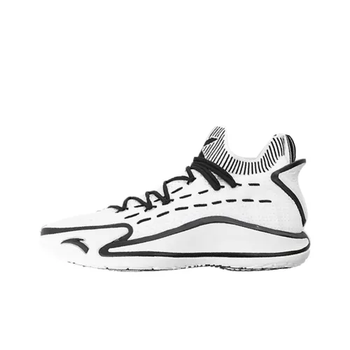 Anta KT5 KT 5 Cushioning Anti Slip And Wear Resistant Low Top Performance Basketball Shoes Black White