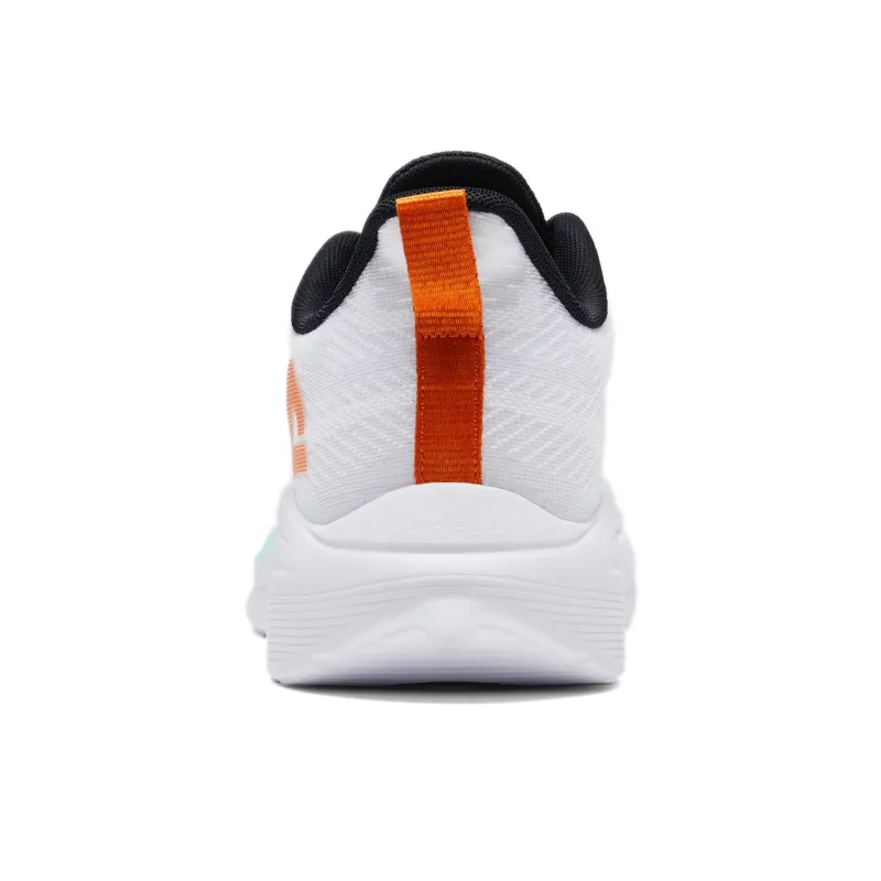PEAK Qingyi Cushioning Wear-Resistant Coverage Rebound Lightweight Low-Top Running Shoes Men's White Green Orange-4