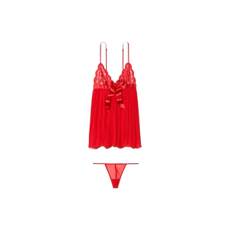Victoria's Secret Underwear Set Women's Red-0