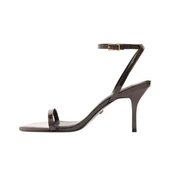 Schutz Melanie Strap Sandals 7.5cm Women's Dark Brown