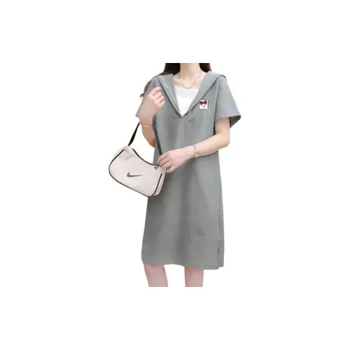 Juden Choi Short-Sleeved Dresses Women's Heather Gray