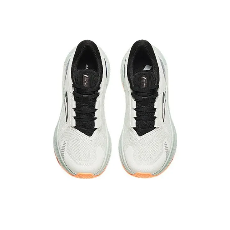 Anta CC Nitrogen Technology Lightweight And Wear resistant Low Top Running Shoes Women's White-2