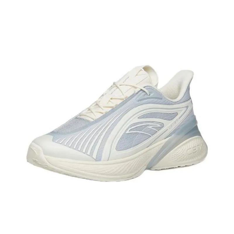 Anta C37 2.0 Cushioning Anti-Slip Wear-Resistant Breathable Lightweight Rebound Low-Top Running Shoes Men's Ecru Gray-1