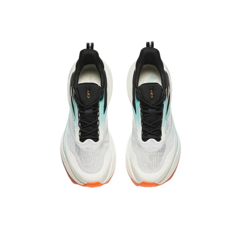 Anta C37 Series Cushioning Breathable Low-Top Running Shoes Men's White Blue-2