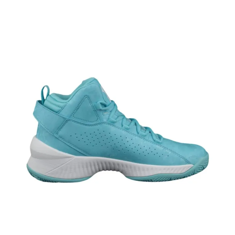 Anta Bastard Slip Resistant Cushioning Wear Resistant High Top Basketball Shoes Men's Blue-1