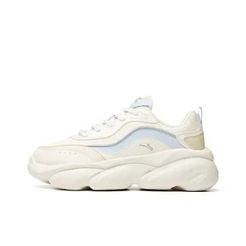 Anta Claw Cushioning Anti Slip And Wear Resistant Low Top Chunky Sneakers Women's White Blue