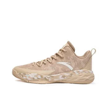 Anta Rhomboid Low-Top Performance Basketball Shoes Men's Oat Gray