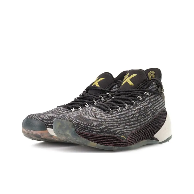 Anta KT4 Pro Thompson Cushioning Support Mid Top Performance Basketball Shoes Men's Black-2