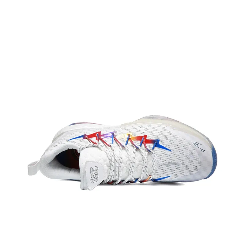 PEAK Lu Wei Crazy 6 Low Top Performance Basketball Shoes Men's White-3