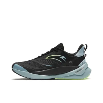 Anta C37 Series Cushioning Wear Resistant Low Top Running Shoes Men's Black Blue