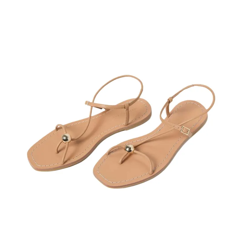 Loeffler Randall Lara Strap Sandals Women's Light Brown-3