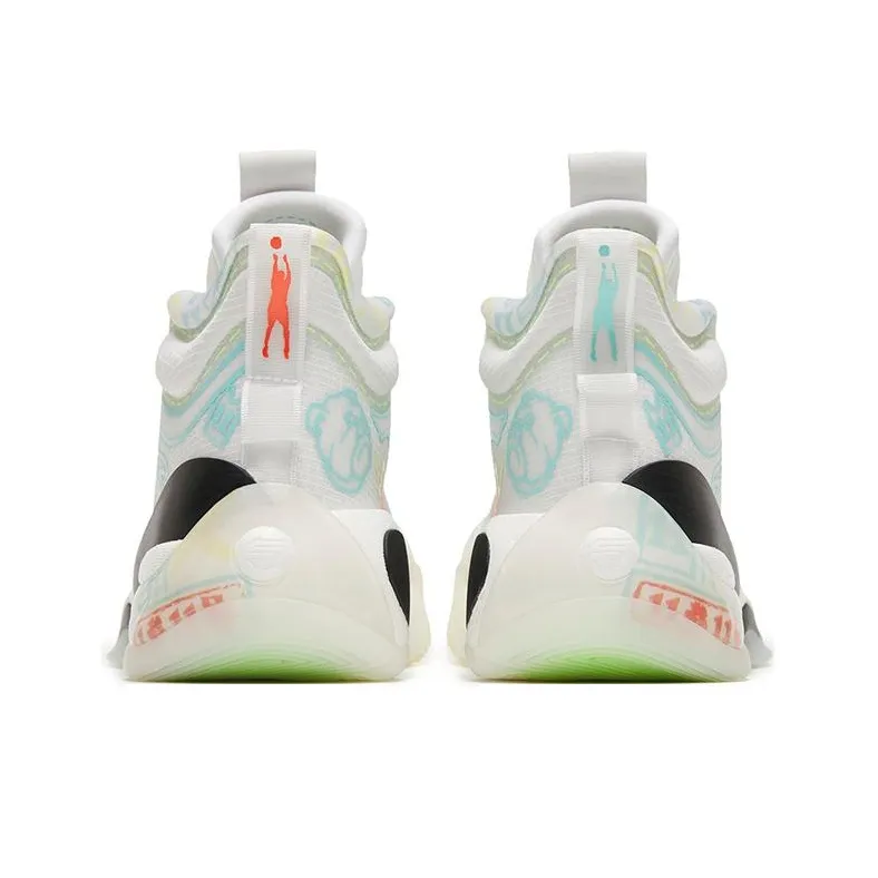 Anta KT7 Pro KT 7 Lucky 11 Lucky 11 Anti Slip Wear Resistant High Top Basketball Shoes Men's Blue White Black-3