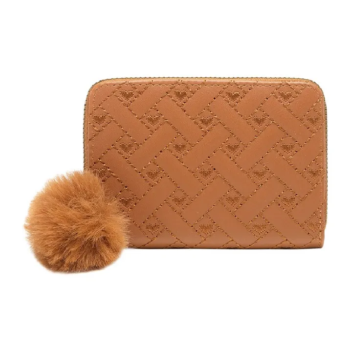 BRINCH Synthetic Leather Wallet Women's White/Black/Pink/Khaki/Brown-10