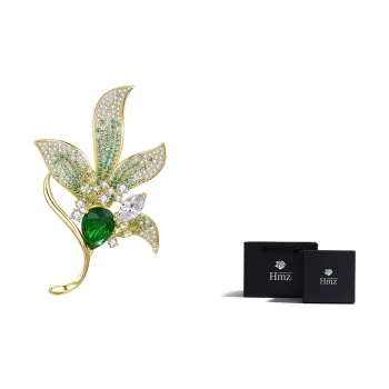 HMZ Brooches Women's Green