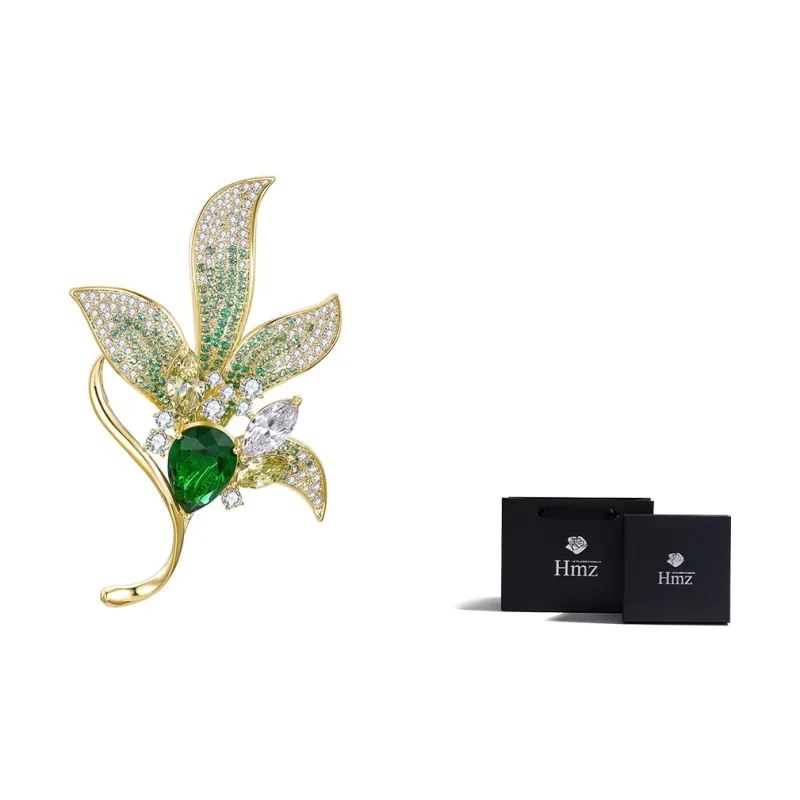 HMZ Brooches Women's Green-0