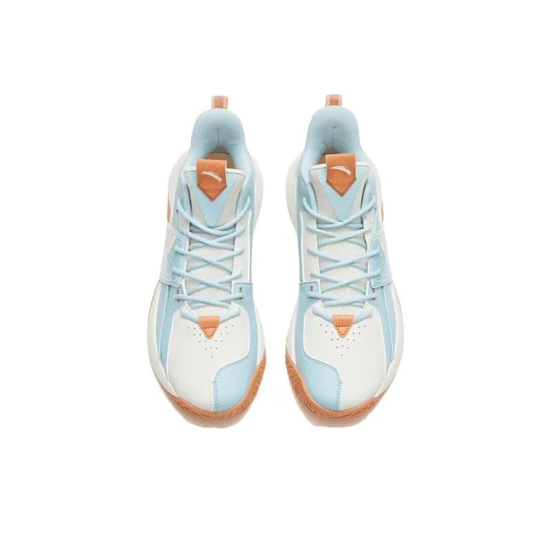 Anta Speedy Anti-Slip Wear-Resistant Low-Top Basketball Shoes Men's Blue-2