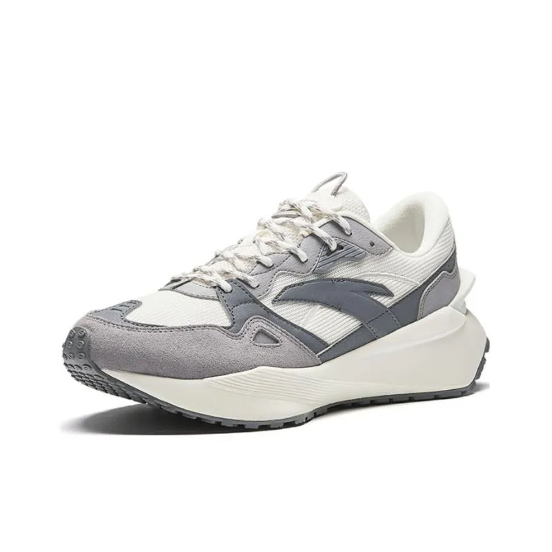 Anta HERITAGE Breathable Cushioning Low Top Casual Shoes Men's Cool Gray-1