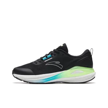 Anta Royal Road Anti Slip Wear Resistant Low Top Running Shoes Men's Black White Green